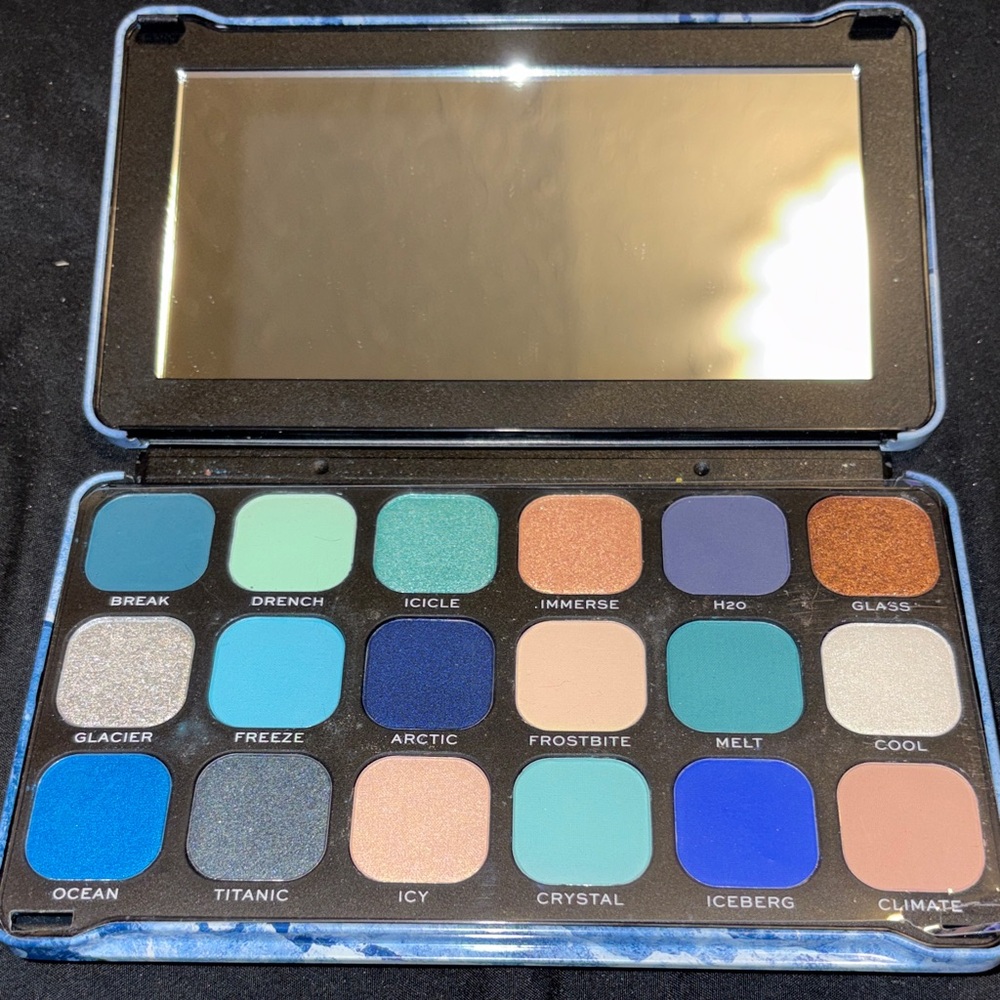 Makeup Revolution Blue and Green Eyeshadow Palette